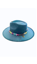 Cargar imagen en el visor de la galería, Chapeau FEDORA Bleu Jean