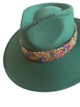 Charger l'image dans la galerie, Chapeau FEDORA Vert