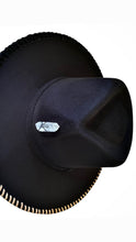 Charger l'image dans la galerie, Chapeau Couture & Pierre de cristal FEDORA Noir