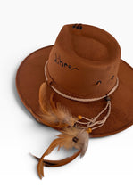 將圖片載入圖庫檢視器 Chapeau Bohème Marron Nomad – Pièce unique ICONIC