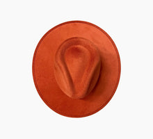 Charger l'image dans la galerie, Chapeau FEDORA Orange foncé avec personnalisation