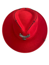 Charger l'image dans la galerie, Chapeau Bijou FEDORA Rouge