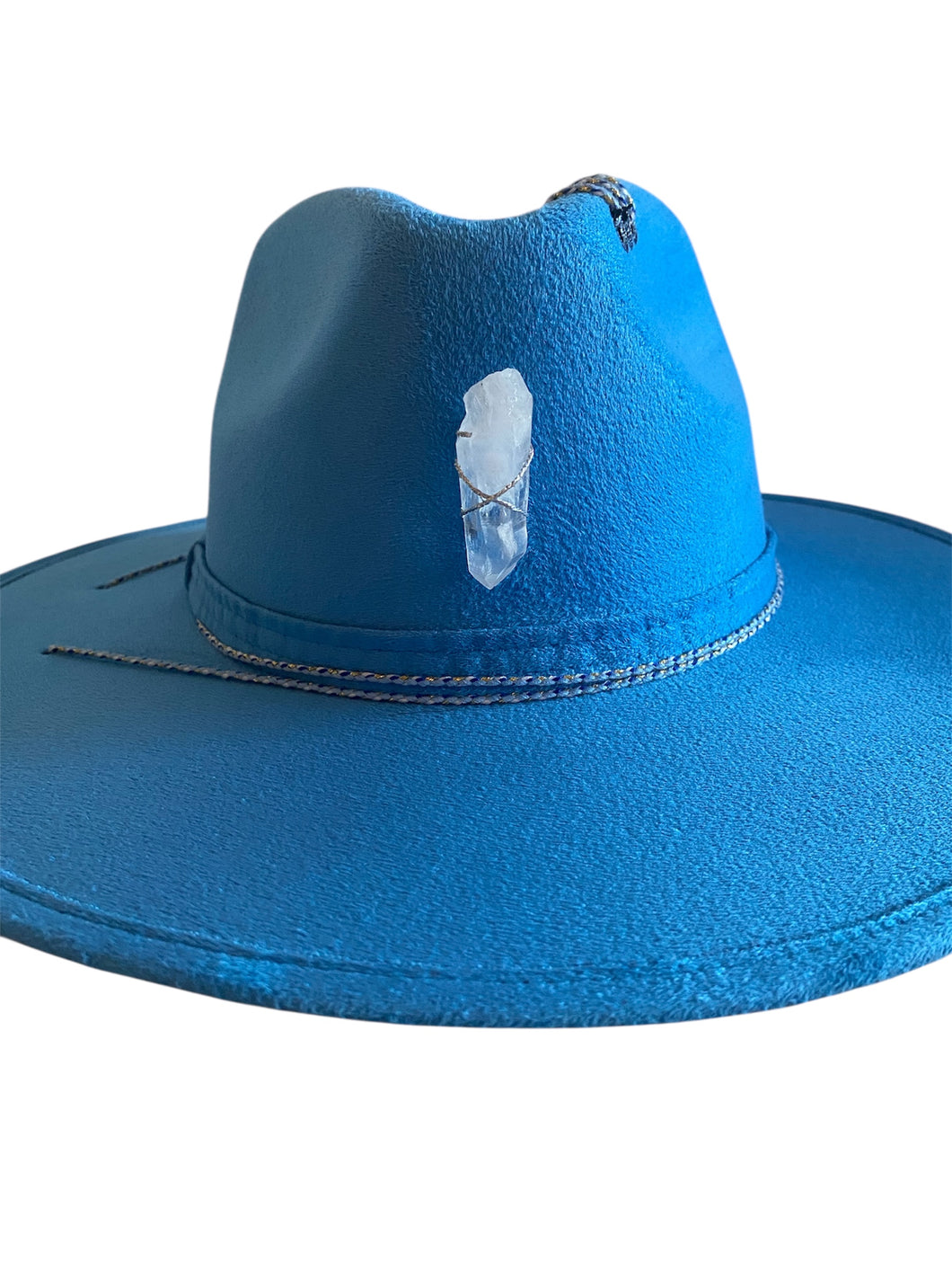 Chapeau FEDORA Bleu flash