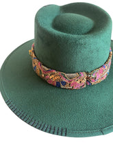 Charger l&#39;image dans la galerie, Chapeau FEDORA Vert
