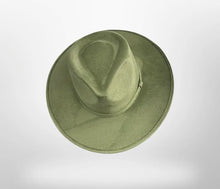 Charger l&#39;image dans la galerie, Chapeau FEDORA Vert olive avec personnalisation
