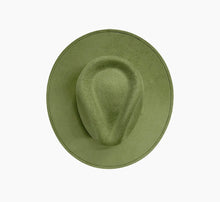 Charger l&#39;image dans la galerie, Chapeau FEDORA Vert olive avec personnalisation
