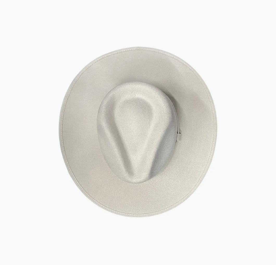 Chapeau FEDORA Ivoire avec personnalisation