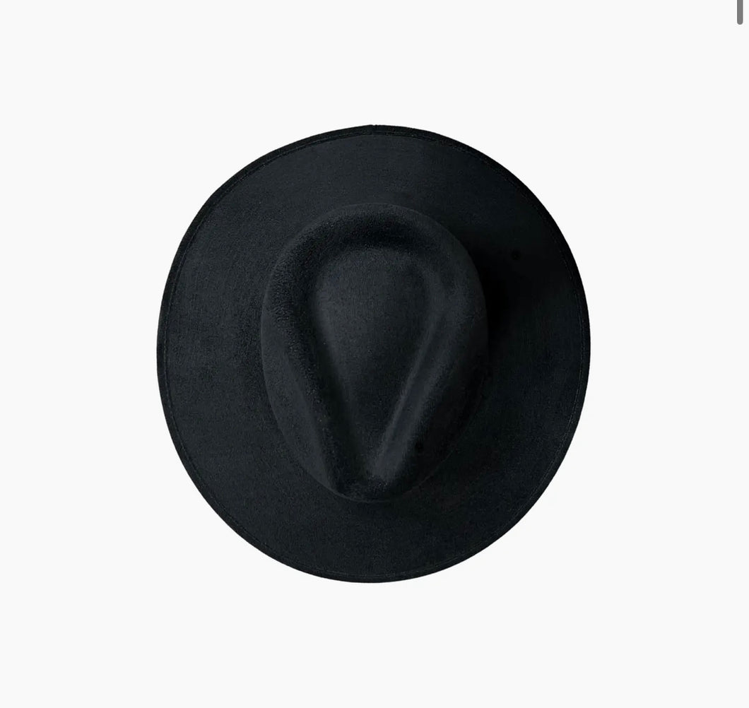 Chapeau FEDORA Noir avec personnalisation