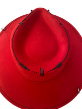 Charger l'image dans la galerie, Chapeau Bijou FEDORA Rouge
