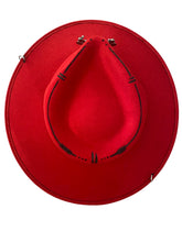 Charger l'image dans la galerie, Chapeau Bijou FEDORA Rouge
